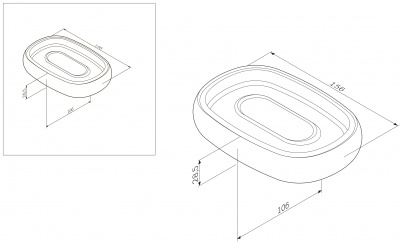 Стеклянная мыльница AM.PM Sensation (A3031200)
