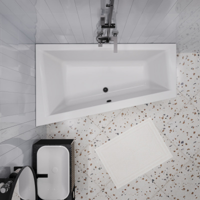 Ванна акриловая 1Marka "THOMAS" 170х100 L (01том1710л)