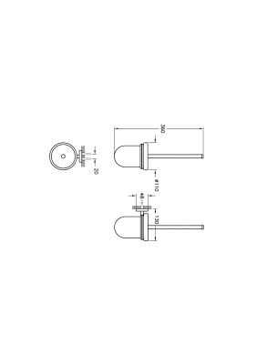 Держатель ершика Vitra Q-Line, хром (A44999)