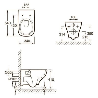 Унитаз подвесной безободковый Jacob Delafon - Struktura (EDE102-00) Унитаз подвесной безободковый Jacob Delafon - Struktura (EDE102-00)