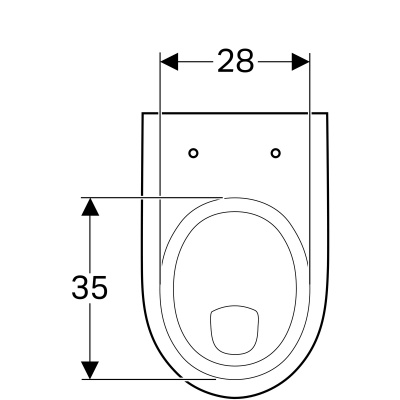 Унитаз подвесной Geberit Renova (203140000)