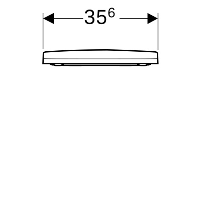 Сиденье Slim унитаза с крышкой Geberit 
Acanto
 (500.604.01.2)