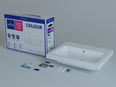 Раковина CERSANIT COLOUR COL 60 B (S-UM-COL60/1-w) 