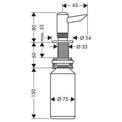 Дозатор для мыла Hansgrohe (40418000)