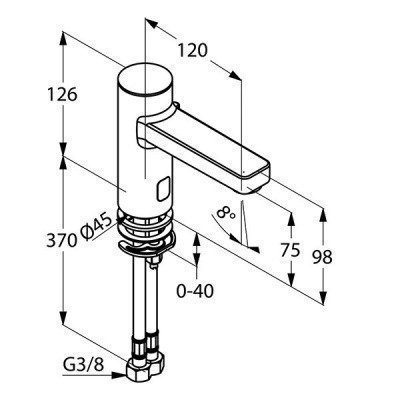 Смеситель для раковины  Kludi  -  ZENTA (3820005)