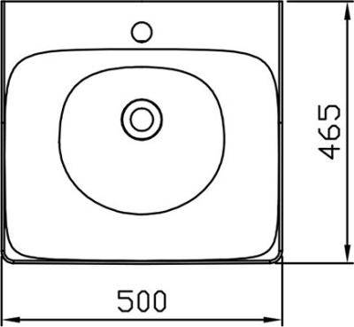 Умывальник Ravak BALANCE 500 керамический белый (XJX01250000)