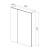 Шкаф зеркальный Lemark UNIVERSAL 60х80 см 2-х дверный, цвет корпуса: Белый глянец (LM60ZS-U)