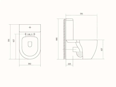 Унитаз-компакт Aquatek Оберон с сиденьем Soft Close (AQ1273S-00) Унитаз-компакт Aquatek Оберон с сиденьем Soft Close (AQ1273S-00)