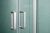 Душевая дверь Aquatek двухэлементная, раздвижная1000x2000 профиль хром, стекло прозрачное (AQ ARI RA 10020CH)