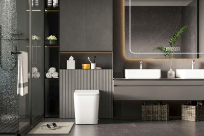 Унитаз ABBER Rechteck приставной белый с импульсным смывом (AC1212P) Унитаз ABBER Rechteck приставной белый с импульсным смывом (AC1212P)