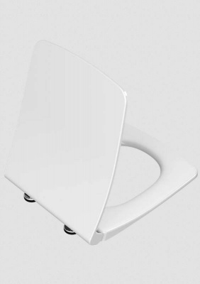 Комплект безободкового унитаза VitrA Metropole, кнопка хром (9820B003-7201)