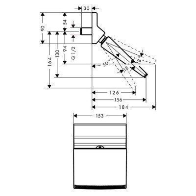 Верхний душ Hansgrohe - Raindance Rainfall (26442000)