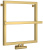 Полотенцесушитель водяной Сунержа Штиль EU50+ 530х530, матовое золото (032-0256-5353)