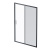 AM.PM Gem Solo Дверь душевая 140х195, стекло тонированное, профиль черный матовый (W90G-140-1-195BG)