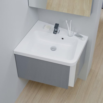 Умывальник Ravak угловой 10° 650 из литого мрамора левый (XJIL1165000)