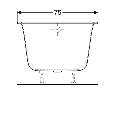 Ванна прямоугольная ванна 170x75 Geberit SOANA (554.006.01.1) Ванна прямоугольная ванна 170x75 Geberit SOANA (554.006.01.1)