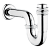 Сифон S-типа для мойки Vitra (металлический) (A45117)