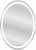 Зеркало с подсветкой CERSANIT LED 040 design 57*77, (KN-LU-LED040*57-d-Os)