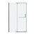 Дверь в нишу 100.K33.03.120.10.00 Pragma (120*195) хром, стекло прозрачное, 1 место (100.K33.03.120.10.00)