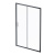 AM.PM Gem Solo Дверь душевая 140х195, стекло прозрачное, профиль черный матовый (W90G-140-1-195BT)